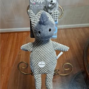 Bhappi Dog Rheno Toy  With Hat With Squeaker 13”